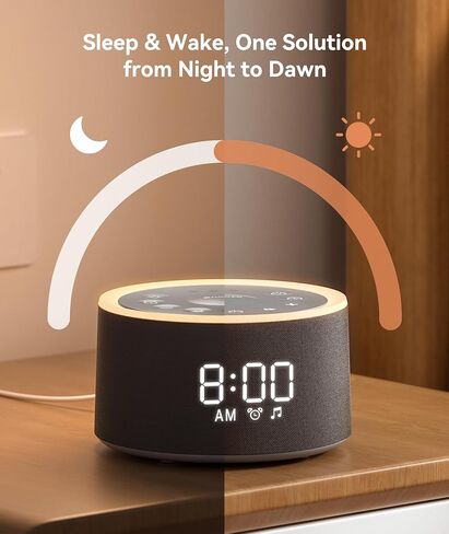 جهاز صوت Dreamegg D1 Pro White Noise، جهاز صوت مهدئ للأطفال 3 في 1، ضوء ليلي منفصل، 29 صوت HiFi، جهاز ضوضاء للنوم والاسترخاء للبالغين هدية تسجيل الأطفال (ترقية D1) in Kuwait