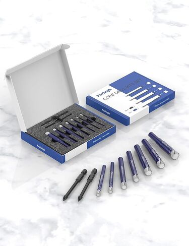 9 PCs Diamond Drill Bit Set for Porcelain, Ceramic, Glass & More - Versatile Tile Drill Bits for Efficient, Precise Drilling in Kuwait