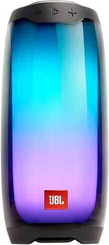 JBL Pulse 4 - مكبر صوت بلوتوث محمول مقاوم للماء مع عرض خفيف - أسود in Kuwait