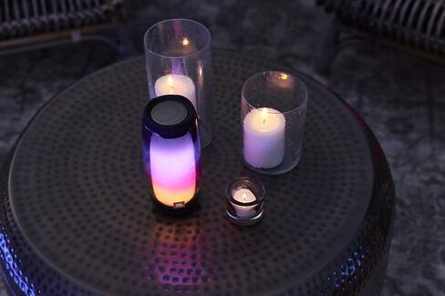 JBL Pulse 4 - مكبر صوت بلوتوث محمول مقاوم للماء مع عرض خفيف - أسود in Kuwait