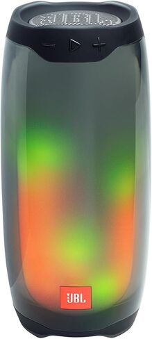 JBL Pulse 4 - مكبر صوت بلوتوث محمول مقاوم للماء مع عرض خفيف - أسود in Kuwait