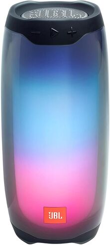 JBL Pulse 4 - مكبر صوت بلوتوث محمول مقاوم للماء مع عرض خفيف - أسود in Kuwait