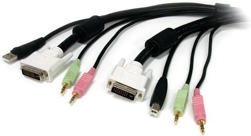 StarTech.com 4 في 1 كابل لـ KVMs مع وصلة DVID4N1USB6) أسود in Saudi Arabia