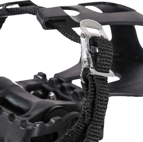 دواسات دراجة DRBIKE مع قفص وأشرطة لمشبك أصابع القدم للدراجة الداخلية والدراجات الخارجية مقاس 9/16 بوصة دواسات دراجة من سبيكة المغزل بديلة للدراجة الثابتة زوج واحد in Saudi Arabia