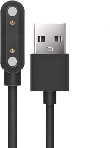Compatible with Trendia Smart Watches Charger, 1M Magnetic Replacement Charging Compatible for Trendia TG09 1.83" Smart Watches (2 Pack-Black+White, 7.62mm Charger) in Saudi Arabia