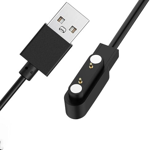 Compatible with Trendia Smart Watches Charger, 1M Magnetic Replacement Charging Compatible for Trendia TG09 1.83" Smart Watches (2 Pack-Black+White, 7.62mm Charger) in Saudi Arabia