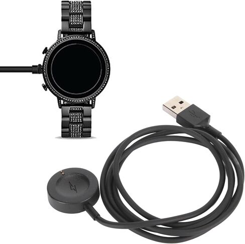 Smart Watch Charger, Magnetic Charging Cable for Gen 6/5 / 4 Sport for Kors Gen 6 / 5E / 5/4 Smart Watch (Black) in Saudi Arabia