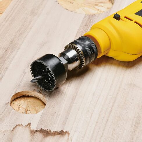 مجموعة منشار ثقب الكربيد 7 قطع من كاتا 1/2 بوصة - 2-1/2 بوصة (15 مم - 64 مم) مجموعة مناشير ثقب مع مثقاب مركزي ومحول، مثالية لقطع الطوب والجص والخشب الرقائقي والبولي فينيل كلوريد in Kuwait