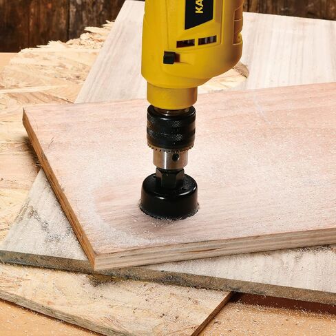 مجموعة منشار ثقب الكربيد 7 قطع من كاتا 1/2 بوصة - 2-1/2 بوصة (15 مم - 64 مم) مجموعة مناشير ثقب مع مثقاب مركزي ومحول، مثالية لقطع الطوب والجص والخشب الرقائقي والبولي فينيل كلوريد in Kuwait