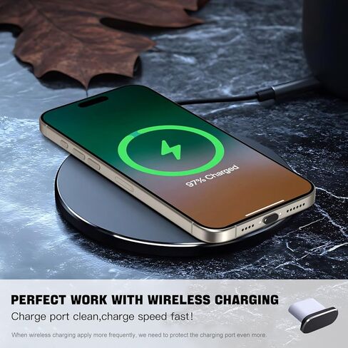 12 قطعة USB C مضادة للغبار مع علامة تبويب سهلة الإمساك لهاتف Samsung Galaxy S23-S20، A54، Google Pixel 8 7، OnePlus، MacBook، الكمبيوتر المحمول، غطاء غبار للهاتف الخلوي متوافق مع جميع منافذ USB من النوع C in Kuwait