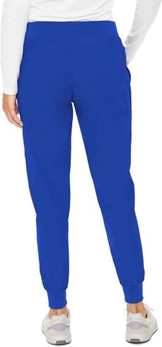 Med Couture Women's Peaches Collection Seamed Jogger Scrub Pant, Pewter, Medium Petite in Saudi Arabia
