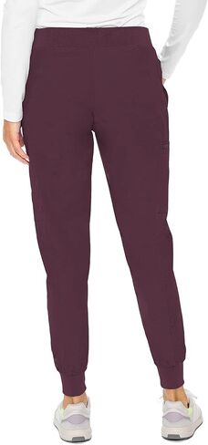 Med Couture Women's Peaches Collection Seamed Jogger Scrub Pant, Pewter, Medium Petite in Saudi Arabia