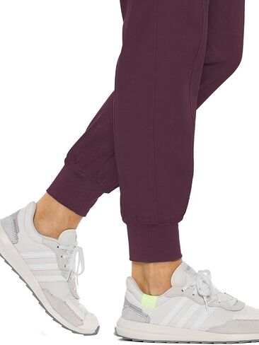 Med Couture Women's Peaches Collection Seamed Jogger Scrub Pant, Pewter, Medium Petite in Saudi Arabia