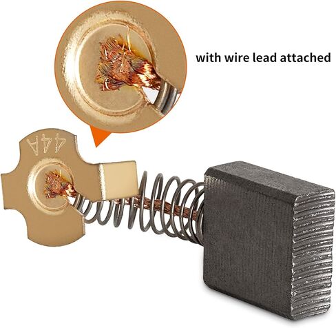 Replacement Carbon Brush 614367-00 5140024-30 for Dewalt Tile Saw - 2 Pack Carbon Motor Brushes with Leads for Dewalt DW713 DW715 DWS779 Miter Saw, Ridgid R4092, Ryobi Table Saw, Replace 0502025007 in Kuwait