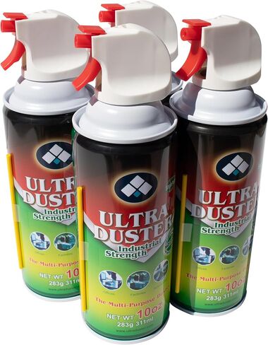 Ultra Duster Canned Air Industrial Strength 10oz 4 Pack Y in Saudi Arabia