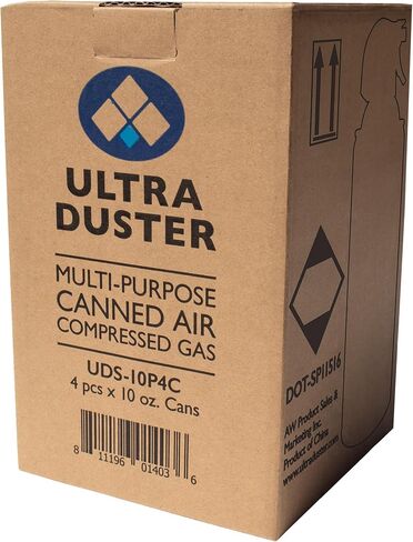 Ultra Duster Canned Air Industrial Strength 10oz 4 Pack Y in Saudi Arabia