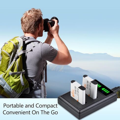 Pickle Power 2 حزمة بطارية LI-92B LI-90B وشاحن مزدوج LED متوافق مع Olympus Tough TG-5 TG-6 TG-4 TG-3 TG-2 TG-1 TG-Tracker SH-50 iHS SH-60 XZ-2 iHS SH-1 SH-2 SP-100 (ليس لـ SP-700) in Kuwait