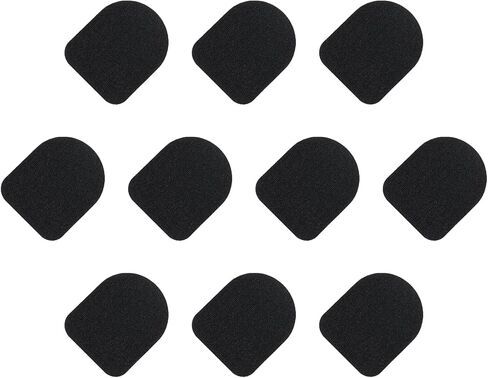 MECCANIXITY Gloves Touch Screen Sticker 1" x 4/5" Ultra High Sensitivity Flexible Carbon Fiber Ultra Thin Stickers Black for Gloves, 16 Pcs(10 in 1) in Saudi Arabia