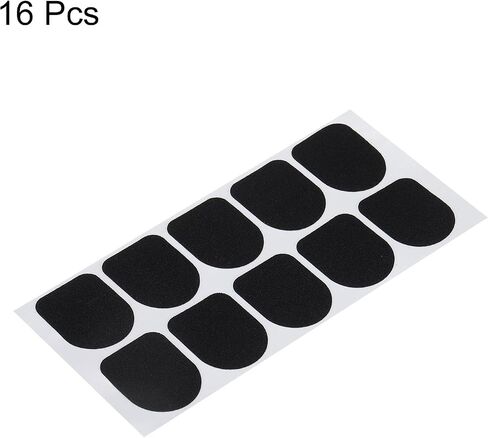 MECCANIXITY Gloves Touch Screen Sticker 1" x 4/5" Ultra High Sensitivity Flexible Carbon Fiber Ultra Thin Stickers Black for Gloves, 16 Pcs(10 in 1) in Saudi Arabia