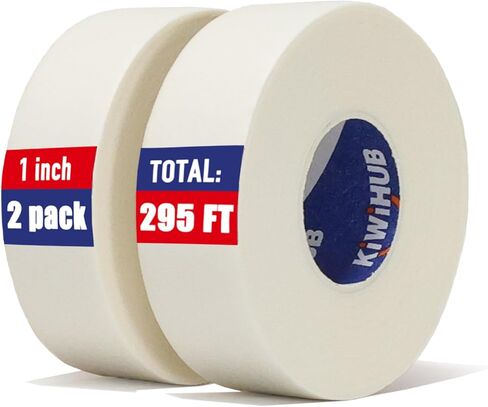2 Pack Art Tape - Professional Artist Tape for Watercolor Paper, White Masking Artists Tape for Painting Canvas Framing - Acid Free 0.4inch Wide 295FT Long in Saudi Arabia