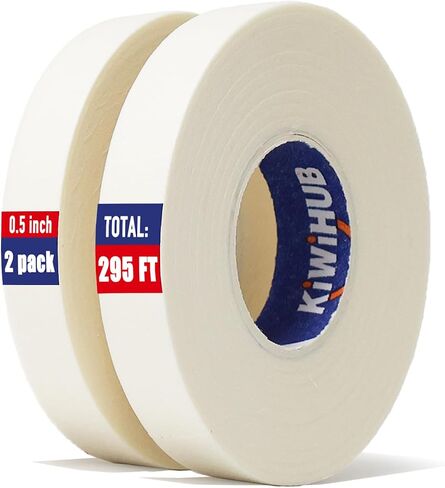 2 Pack Art Tape - Professional Artist Tape for Watercolor Paper, White Masking Artists Tape for Painting Canvas Framing - Acid Free 0.4inch Wide 295FT Long in Saudi Arabia