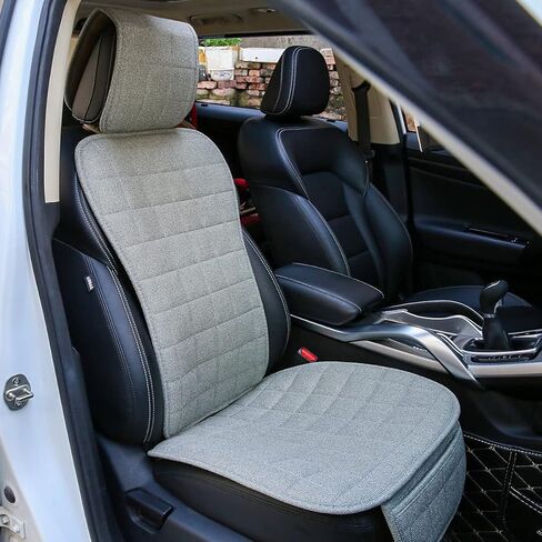 Car Seat Covers Universal Car Seat Covers Pads Mat,Buckwheat Hull Bottom Seat Covers for Cars,Cooling Seat Covers Breathable Comfortable Ventilated (Beige Front Seat) in Kuwait