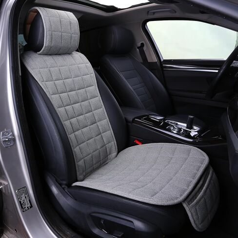 Car Seat Covers Universal Car Seat Covers Pads Mat,Buckwheat Hull Bottom Seat Covers for Cars,Cooling Seat Covers Breathable Comfortable Ventilated (Beige Front Seat) in Kuwait