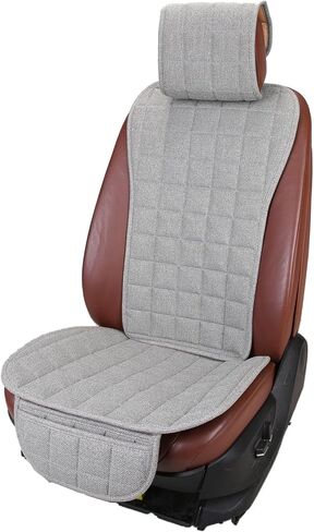 Car Seat Covers Universal Car Seat Covers Pads Mat,Buckwheat Hull Bottom Seat Covers for Cars,Cooling Seat Covers Breathable Comfortable Ventilated (Beige Front Seat) in Kuwait