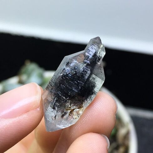 هيركيمون الماس الطبيعي الخام حجر الكوارتز الكريستال شفاء الحجر المعدنية الخام الحجر DIY مجوهرات هدية تنقية التأمل الريكي الماس (2 أوقية / 60 جرام) in Kuwait