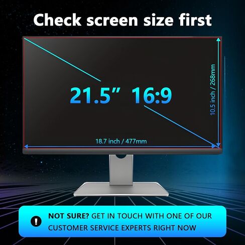 【5 Pack】 23.8-Inch Computer Privacy Screen Filter for 16:9 Widescreen Monitors–Anti-Spy,Anti-Glare,Anti-Scratch Screen Protector for Dell,Samsung,LG,HP,Acer,AOC & More-Easy Installation in Kuwait