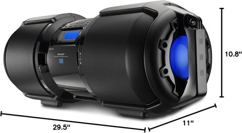 Sharp GX-BT9X Large Portable Bluetooth BoomBox Speaker,Matte Black in Saudi Arabia