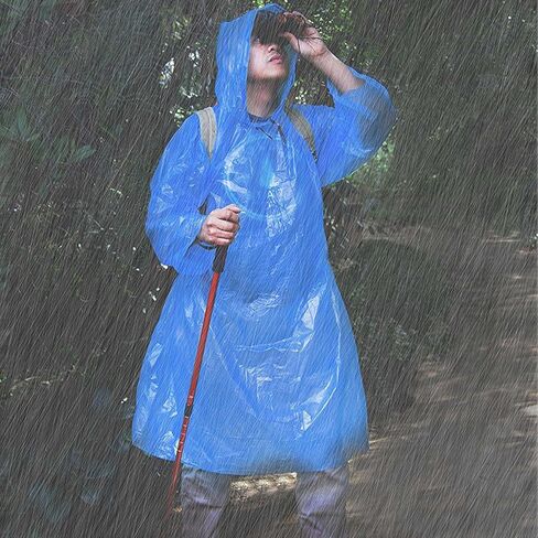 ASR Outdoor (4 Pack) Clear Emergency Poncho Set (3 Colors) in Saudi Arabia