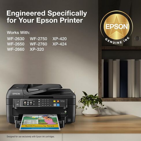 Epson t220120 durabrite فائق باللون الأسود سعة القياسية بخرطوشة حبر (wf-2760 ، wf-2750 ، wf-2660 ، wf-2650 ، wf-2630 ، xp-424 ، xp-420 ، xp-320), Black and Color Combo Pack in Saudi Arabia
