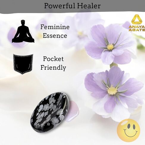 Lapis Lazuli Worry Stone – Crystal Thumb Worry Stones for Anxiety, Stress – Relaxing and Soothing Balance Stones for Meditation, Stress Relief – Healing Stones and Crystals for Men and Women in Kuwait