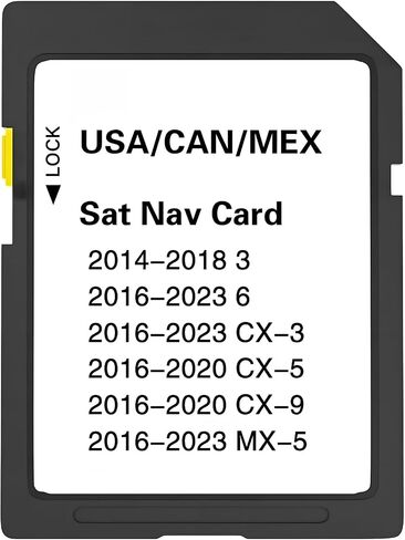 GPS Navigation SD Card Compatible with 2024 CX5 & 3, 2023-2024 CX90, USA/CAN/MEX Maps in Saudi Arabia