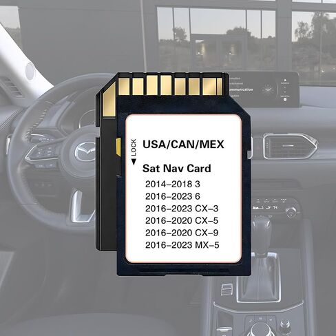 GPS Navigation SD Card Compatible with 2024 CX5 & 3, 2023-2024 CX90, USA/CAN/MEX Maps in Saudi Arabia