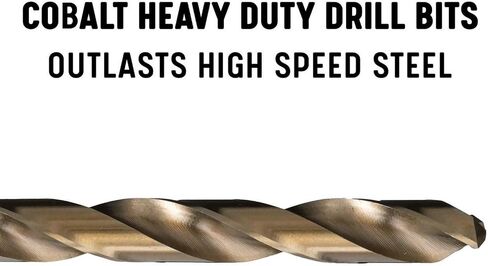Drill America 115 Piece m35 Cobalt Drill Bit Set (1/16"-1/2", A-Z, #1-#60), DWDCO Series in Saudi Arabia