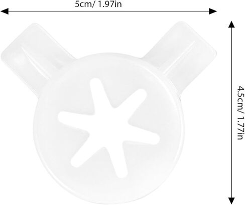 Garneck 4 Pcs Fantastic Modeling Caps Fittings Soft Serve Ice Cream Machine Spare Parts Lids Nozzle Accessories 29mm Inner Diameter, 5.00X4.50X0.70CM, White, FU3034C14DT in Kuwait