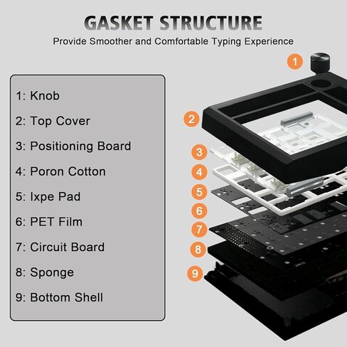 boyi gmk26 numpad الميكانيكية ، QMK/عبر قابلة للبرمجة BT5.0/2.4 جيجا هرتز/نوع حشية قابلة للتبديل الساخنة RGB اللوحة اللاسلكية لوحة المفاتيح الصغيرة القابلة لإعادة الشحن مع مقبض (أسود) in Kuwait