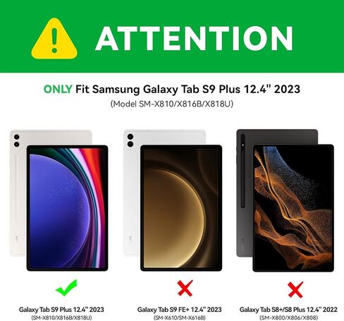 حافظة GreenLaw لهاتف Samsung Galaxy Tab S7 Fe (5G) مع لوحة مفاتيح، Tab S8 Plus S7 Plus، إضاءة خلفية DIY 7 ألوان، لوحة لمس ذكية، حافظة لوحة مفاتيح مغناطيسية قابلة للفصل مع حامل قلم S، أسود in Kuwait