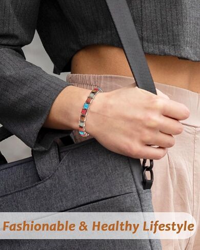 سوار نحاسي للنساء من ماجفيفيس لعلاج التهاب المفاصل والمفاصل، سوار علاج مغناطيسي من النحاس النقي للنفق الرسغي مع حلقة واحدة قابلة للإزالة، مغناطيس فعال 3500 غاوس in Kuwait