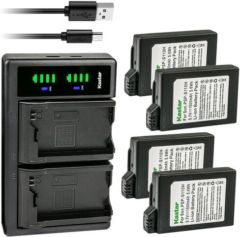 Kastar PSP-110H LTD2 USB Battery Charger Replacement for Sony PSP-110 PSP110 Battery, Sony PSP-1000KCW, PSP-1001, PSP-1002, PSP-1003, PSP-1004, PSP-1005, PSP-1006, PSP-1000K PSP PlayStation in Saudi Arabia
