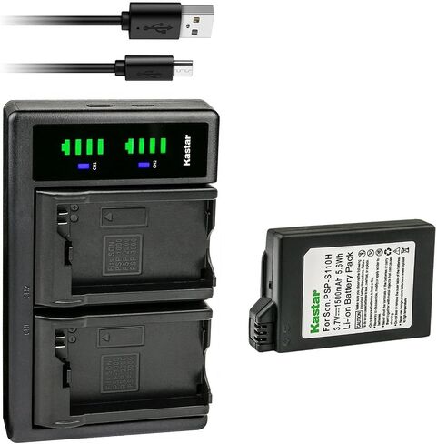 Kastar PSP-110H LTD2 USB Battery Charger Replacement for Sony PSP-110 PSP110 Battery, Sony PSP-1000KCW, PSP-1001, PSP-1002, PSP-1003, PSP-1004, PSP-1005, PSP-1006, PSP-1000K PSP PlayStation in Saudi Arabia