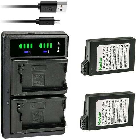 Kastar PSP-110H LTD2 USB Battery Charger Replacement for Sony PSP-110 PSP110 Battery, Sony PSP-1000KCW, PSP-1001, PSP-1002, PSP-1003, PSP-1004, PSP-1005, PSP-1006, PSP-1000K PSP PlayStation in Saudi Arabia