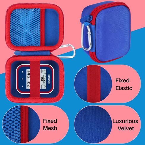Storage Case Compatible with Bushnell Golf Phantom 3 2 Slope/Swami KISS 2.0 Handheld Golf GPS Ragnefinder (Blue+Red Case) in Saudi Arabia