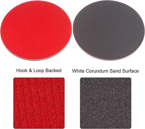 uxcell 30pcs 3000 Grit Sanding Sponge 5 Inch Hook and Loop Sponge Sanding Disc Wet/Dry for Car Wood Drywall Metal in Saudi Arabia