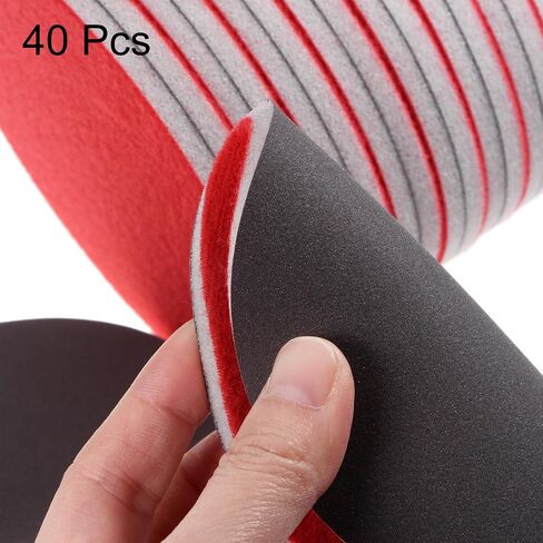 uxcell 30pcs 3000 Grit Sanding Sponge 5 Inch Hook and Loop Sponge Sanding Disc Wet/Dry for Car Wood Drywall Metal in Saudi Arabia