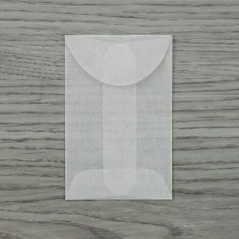 مظاريف LUXPaper ذات النهاية المفتوحة | 1 3/4 بوصة × 2 3/4 بوصة | غلاسين | 30 رطل. نص | 100 الكمية in Saudi Arabia