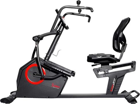 دراجة بيضاوية الشكل للتمرين الكهرومغناطيسي للصحة واللياقة البدنية مع تمارين للذراع، مقعد سهل الوصول وتطبيق SunnyFit® الحصري، اتصال بلوتوث معزز - SF-RBE4886SMART in Kuwait