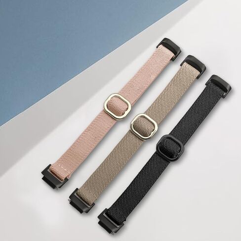 4 Pack Elastic Nylon Compatible with Fitbit Inspire 3 Band/Fitbit Inspire 2 Band, Adjustable Soft Stretchy Sport Strap Replacement Wristband for Inspire 3/2 Women Men in Kuwait